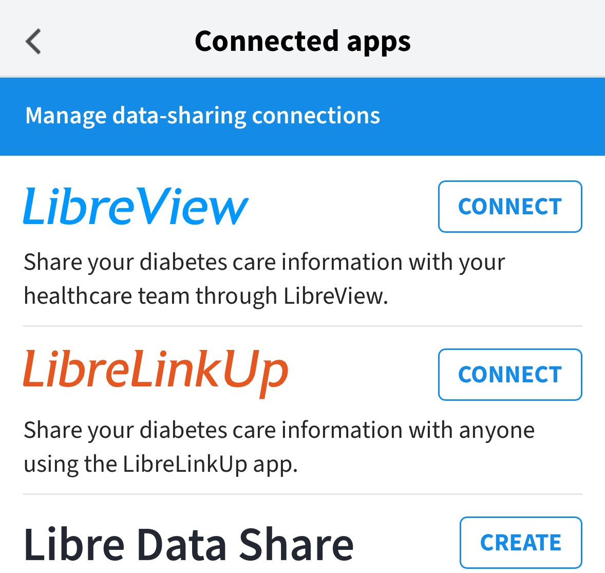 LibreLink &rarr; connessione LibreLinkUp mostra Attivo